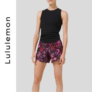 Lululemon Track That Short 5" Fluoro Floral Multi Size 4 NWT